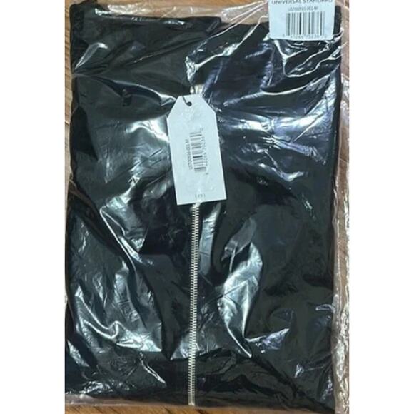 Universal Standard Fundamental French Terry Zip Up Hoodie 4XS 00 0 NWT Black - Picture 4 of 4